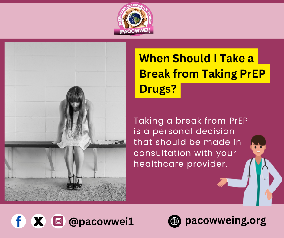 When Should You Take a Break from Taking PrEP Drugs?